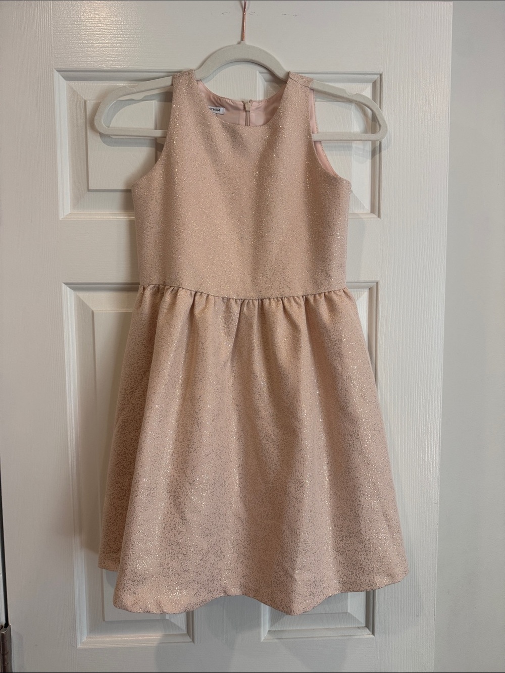 Nordstrom Girls Blush Sparkle Formal Dress